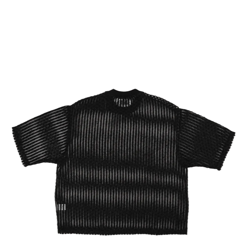 Wide Shirt S/s Black Organza W