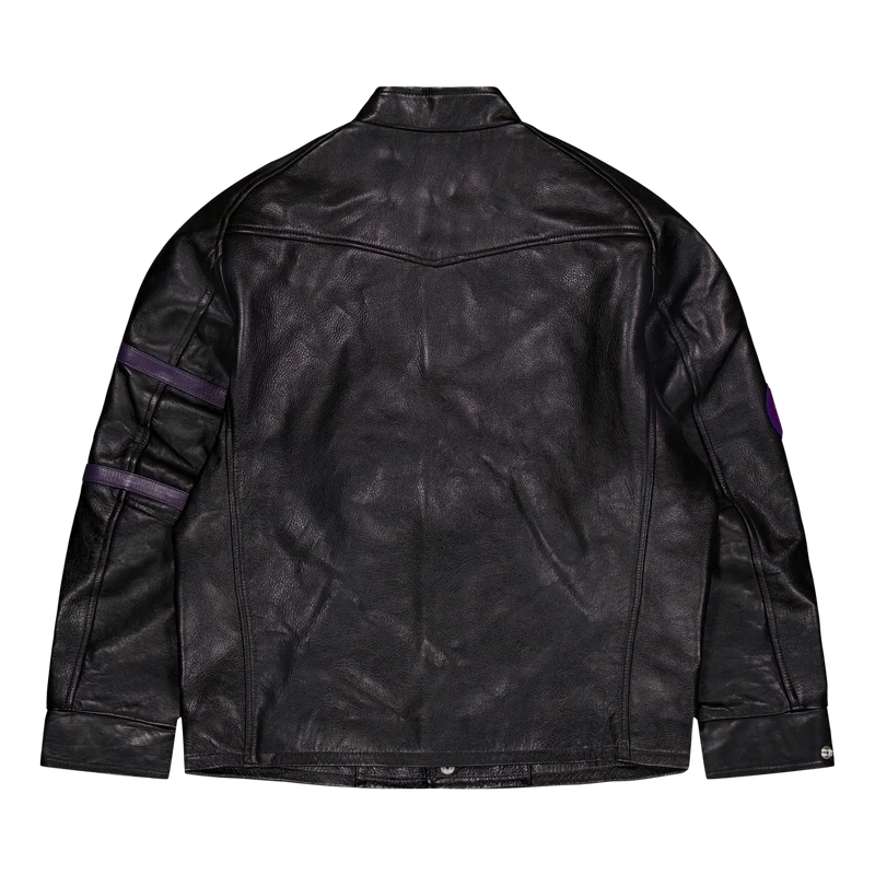 Needles Letterman Jacket - Cow Black