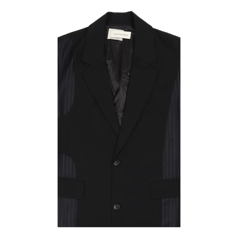 Long Sleeveless Coat Black