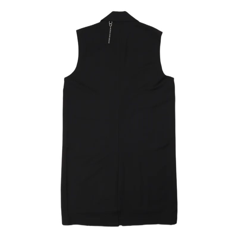 Long Sleeveless Coat Black