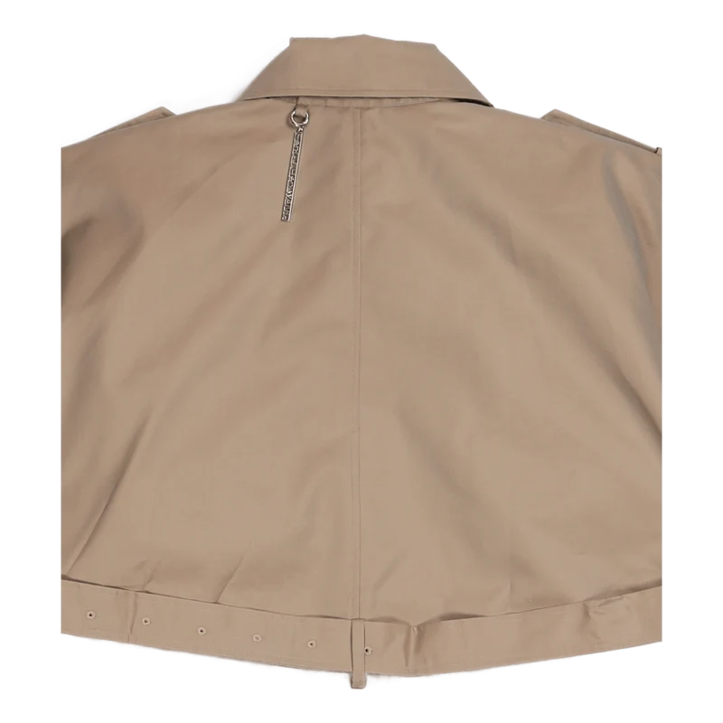 Sleeveless Trench Coat Khaki
