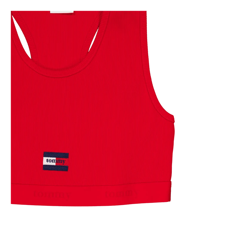Tjcw Ess Rib Jersy Bra Top Deep Crimson