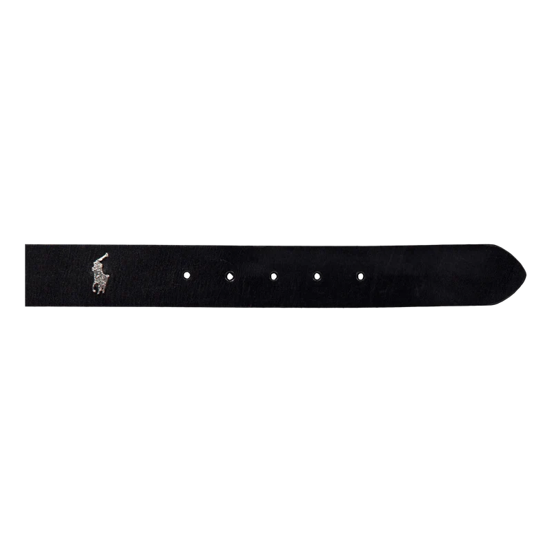 Tumbled Leather Belt Black