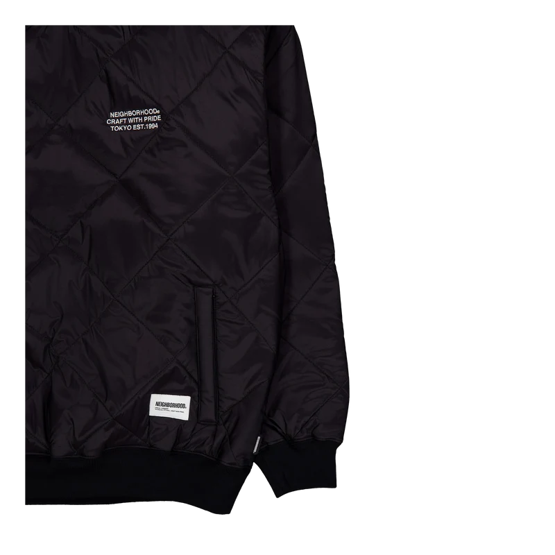 Quilting Pullover Shirt Ls Black
