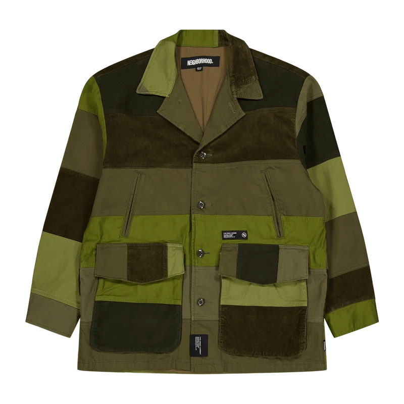 Patchwork Jacket Olive Drab