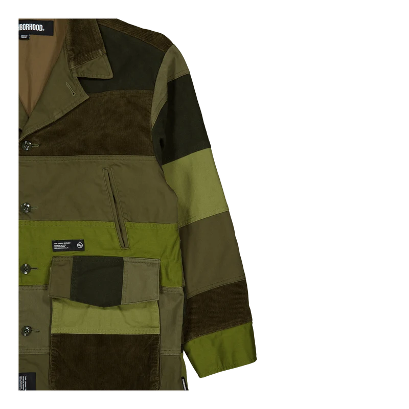 Patchwork Jacket Olive Drab
