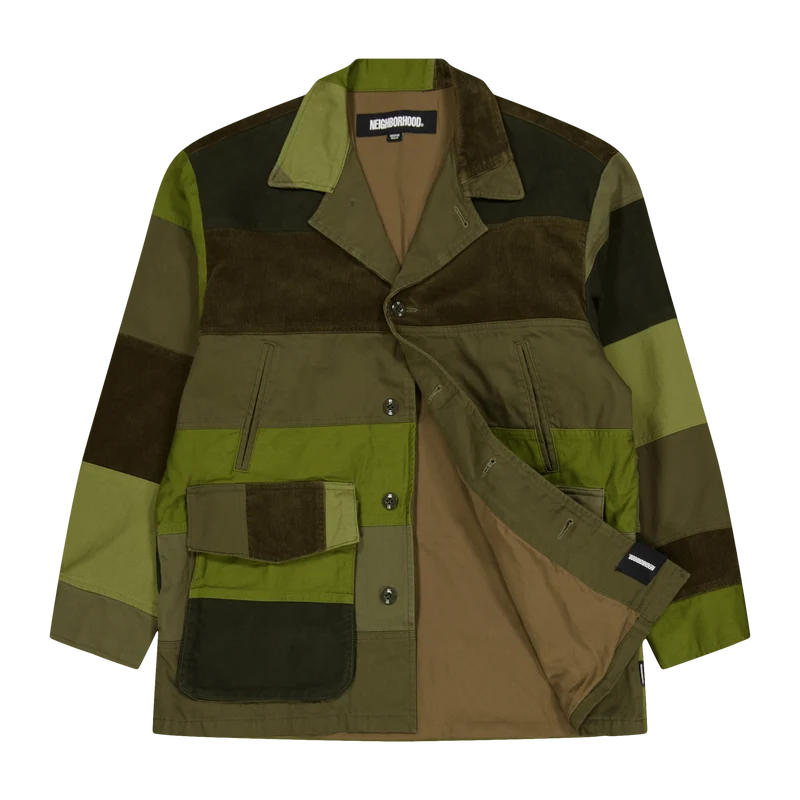 Patchwork Jacket Olive Drab