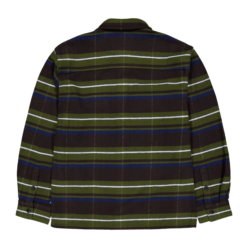 Stripe Flannel Shirt Green