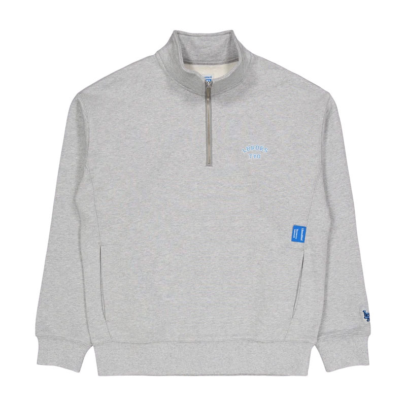 Heavy Weight Fleece Half Zip Gray