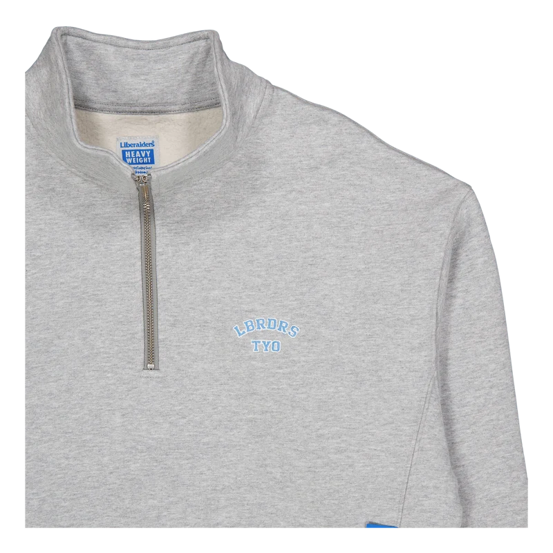 Heavy Weight Fleece Half Zip Gray