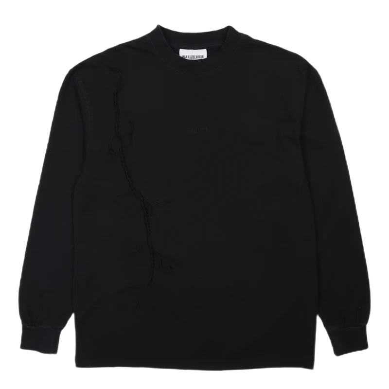 Boxy Tee Long Sleeve Faded Black