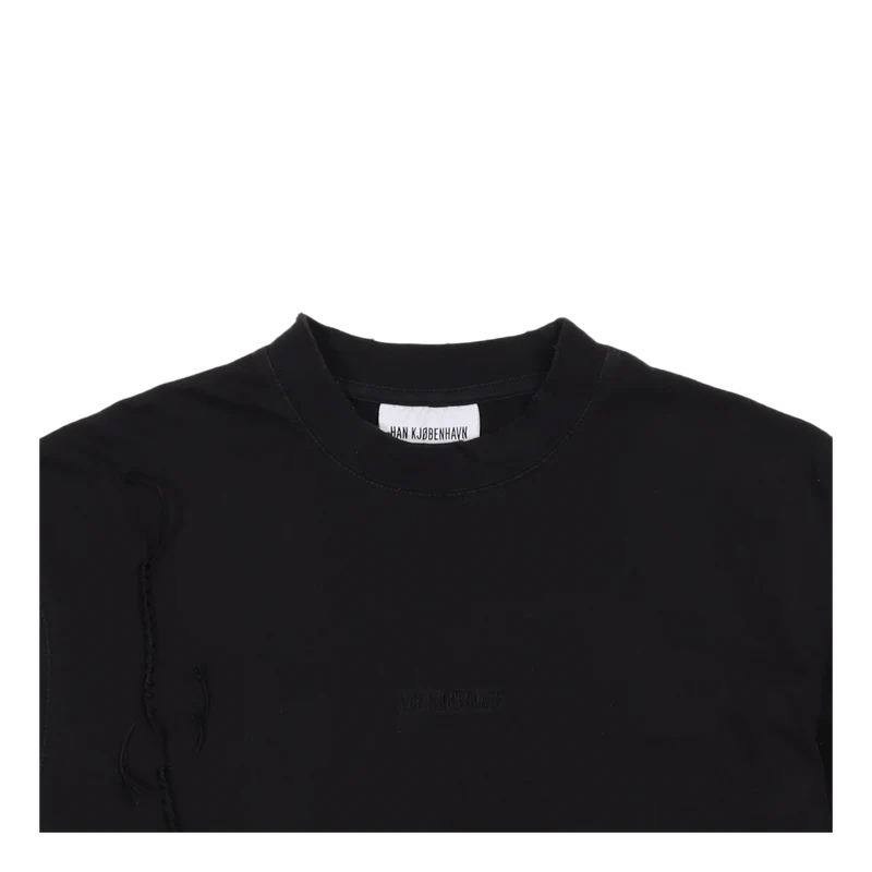 Boxy Tee Long Sleeve Faded Black