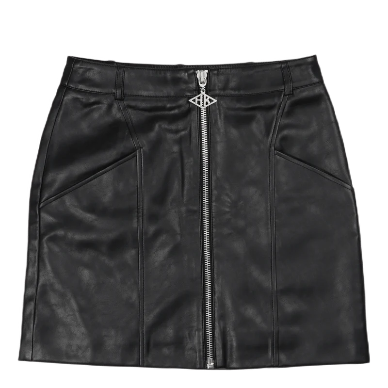 Mini Zip Skirt Black