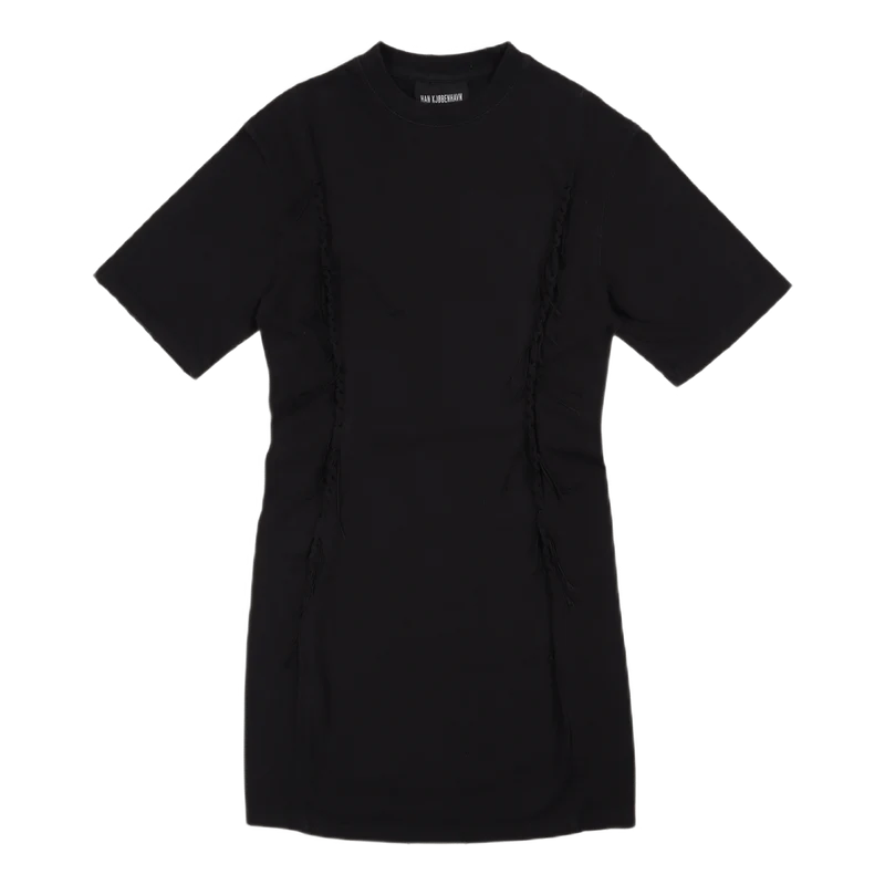 Sharp Jersey Dress Faded Black