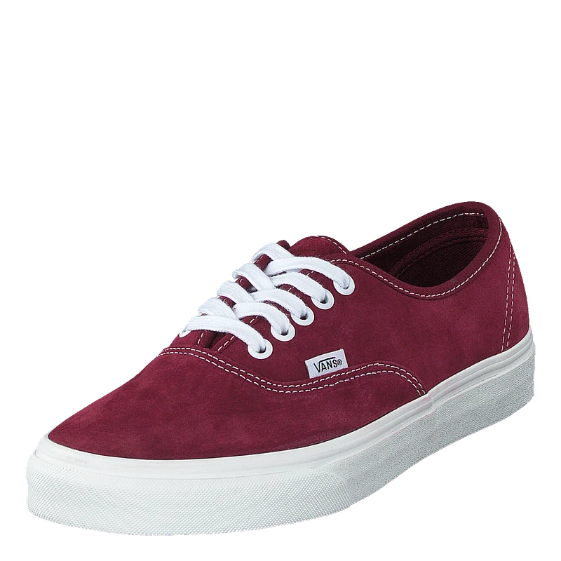 Ua Authentic (pig Suede)pomegrntsnwwht