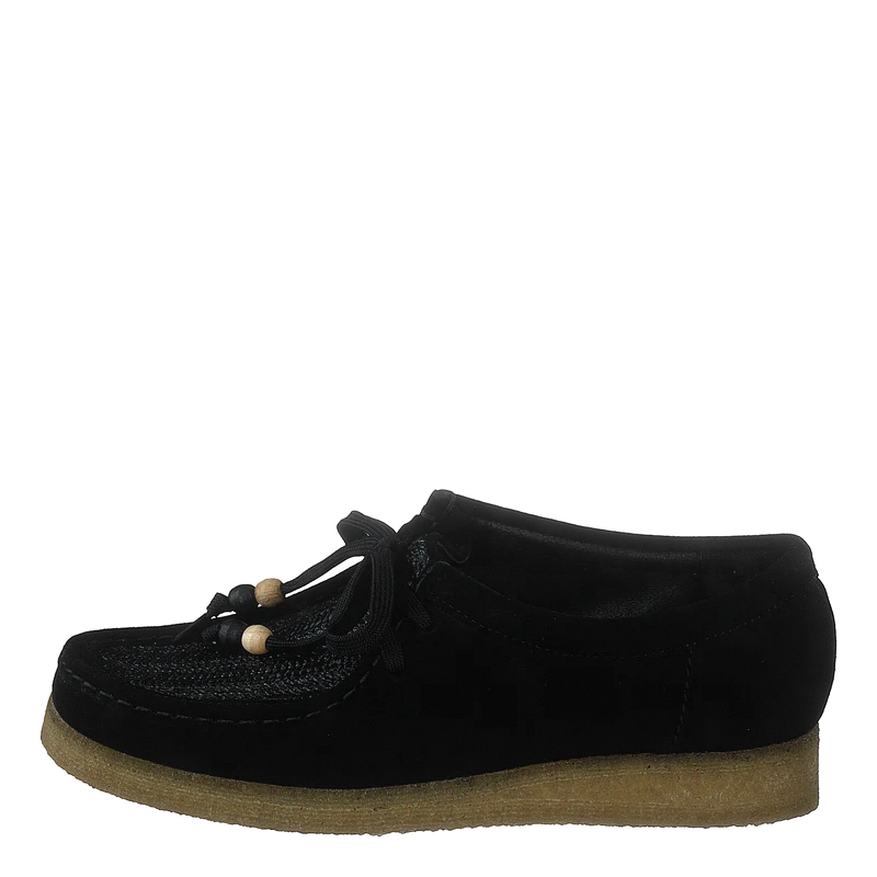 Wallabee Black Raffia
