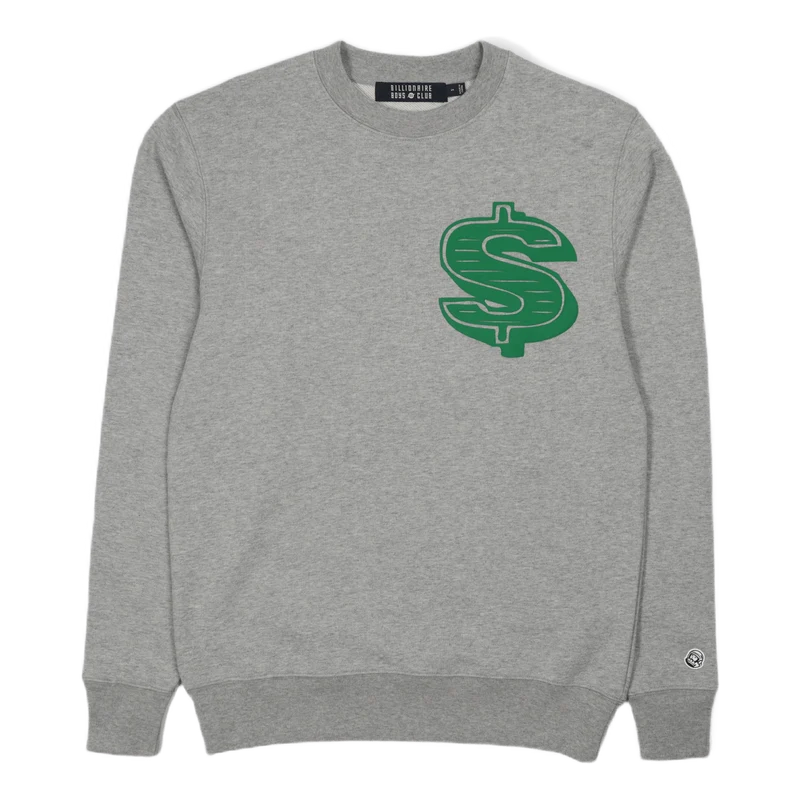 Dollar Logo Crewneck Heather Grey