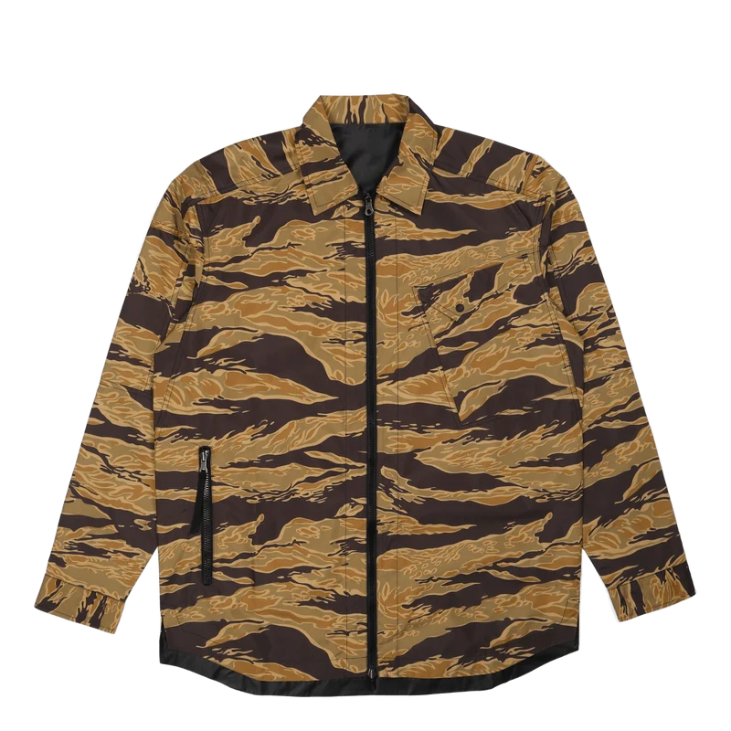 Camo Reversible Packaway Shirt Sunbleach Tigerstripe/black