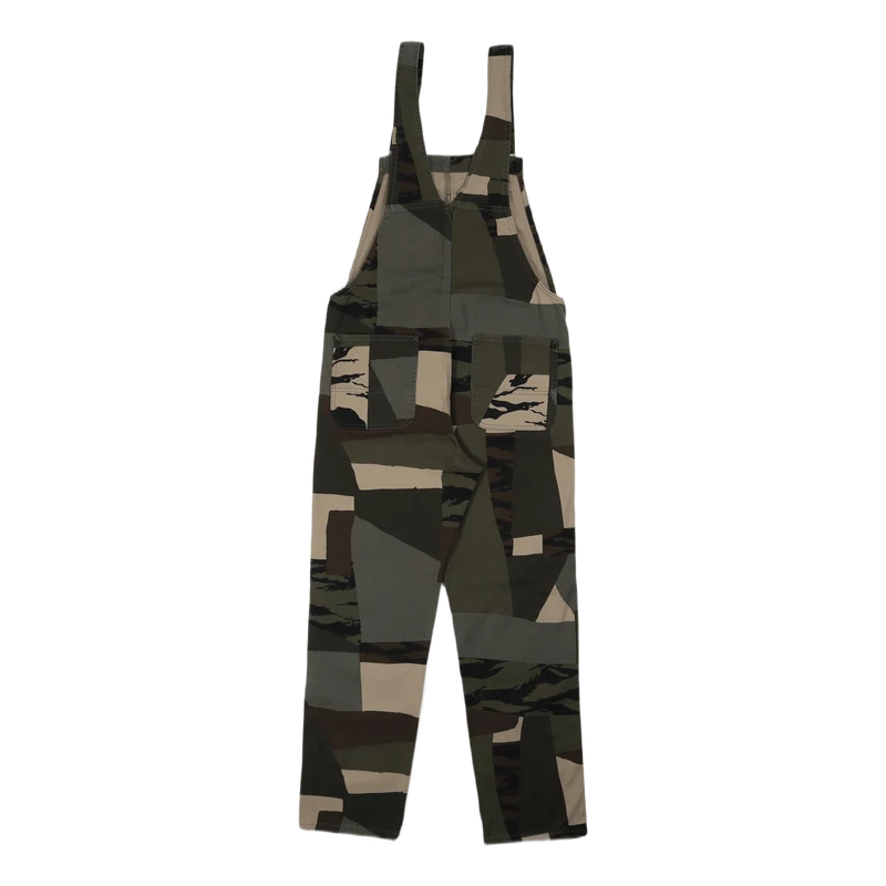 W' Bib Overall Straight Camo Mend
