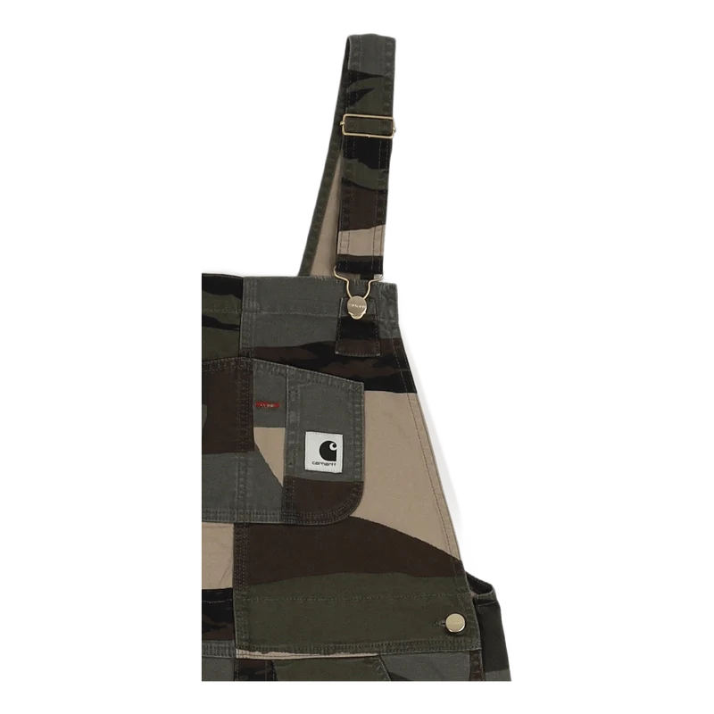 W' Bib Overall Straight Camo Mend