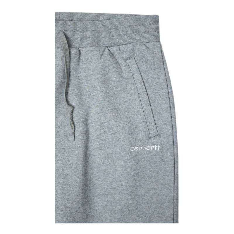 W' Script Embroidery Swt Pant Grey Heather / White