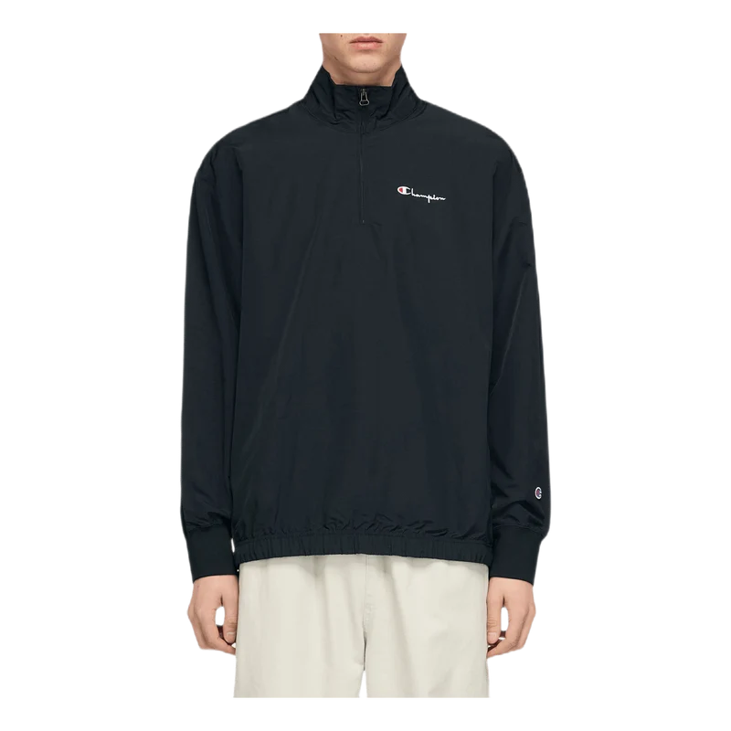 Half Zip Top Black