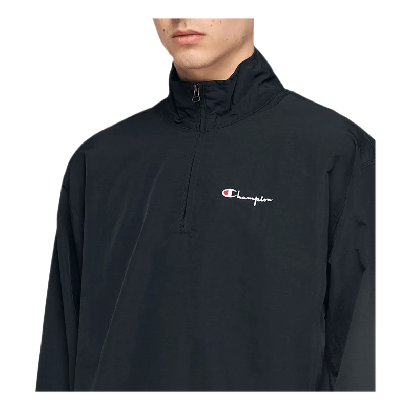 Half Zip Top Black