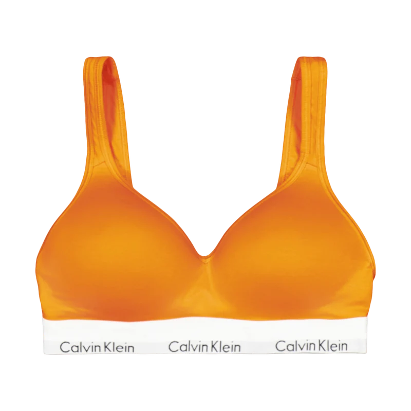 Modern Cotton Lift Bralette Orange