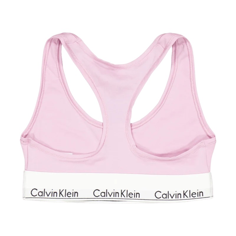 Modern Cotton Unlined Bralette Purple