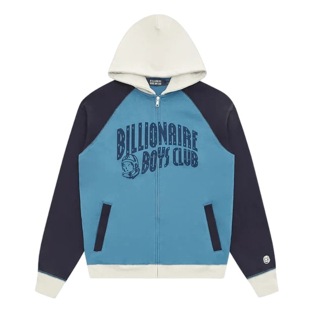 Arch Logo Zip Hood Blue