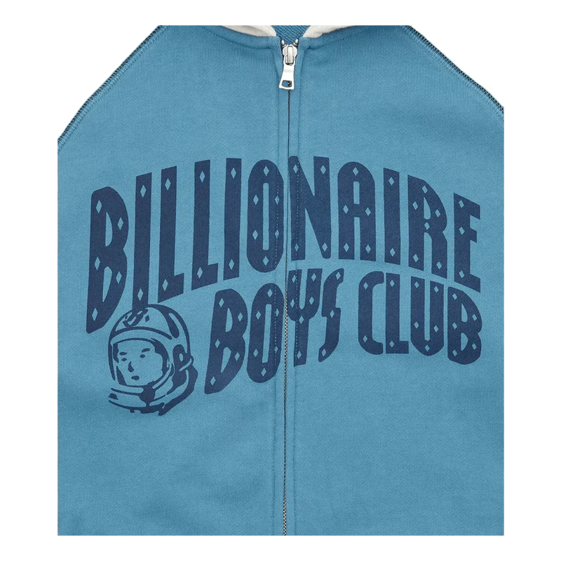 Arch Logo Zip Hood Blue