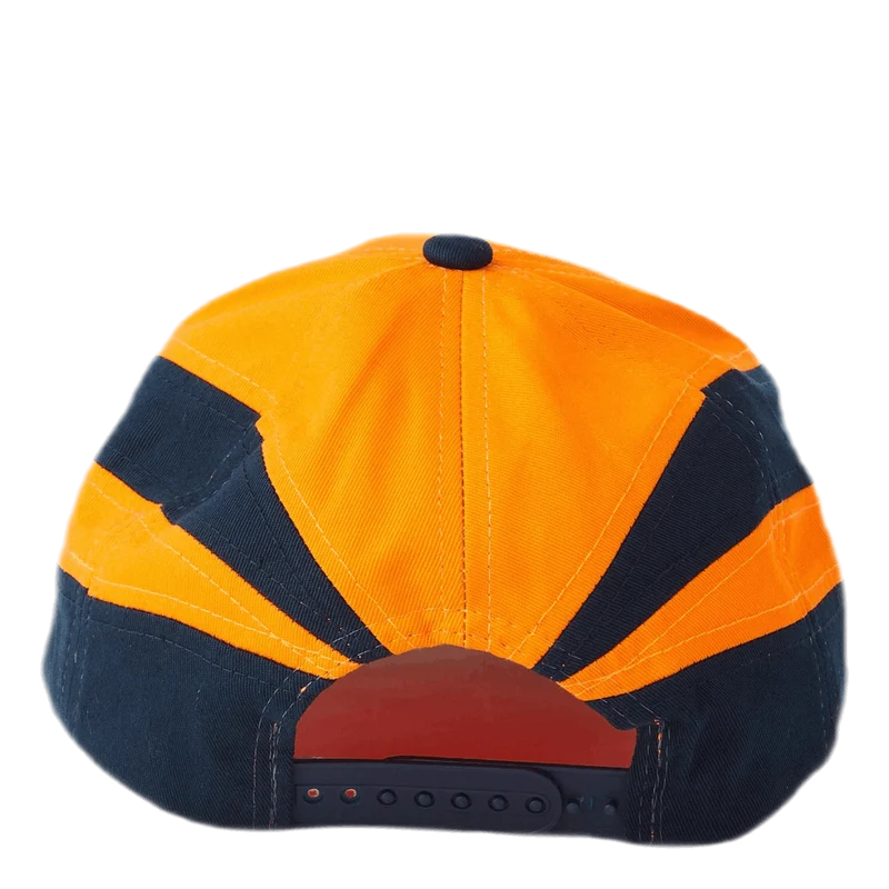 Sports Snapback Hat Orange/ Navy