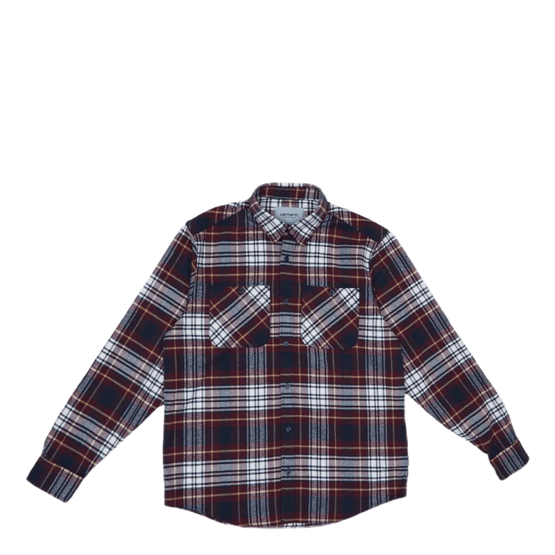 L/s Dunbar Shirt 100% Cotton H Dunbar Check, Wine