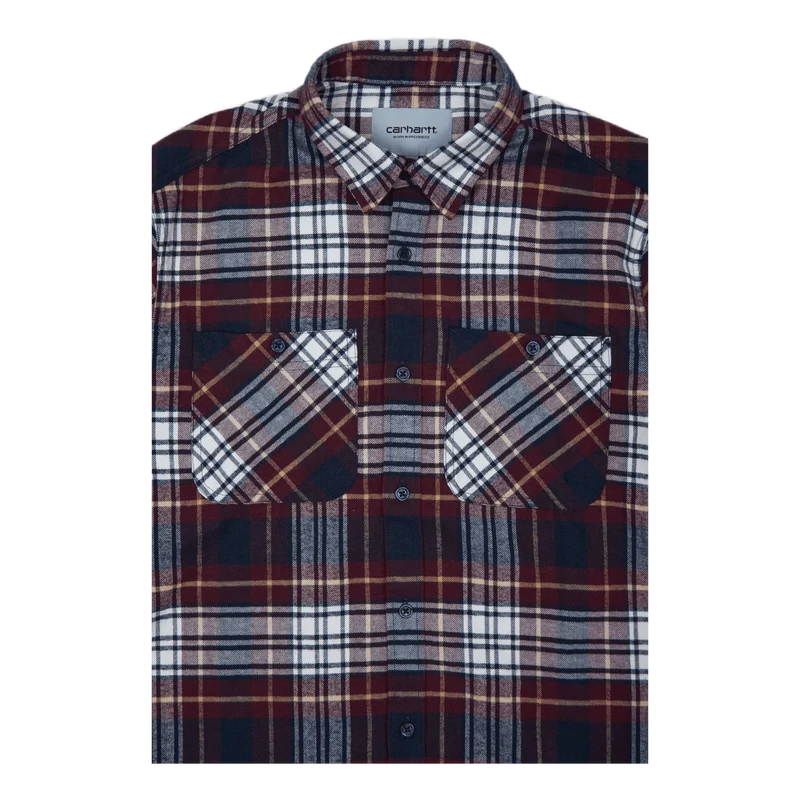 L/s Dunbar Shirt 100% Cotton H Dunbar Check, Wine