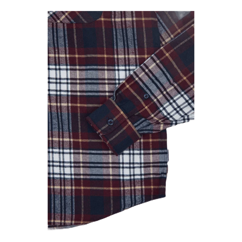 L/s Dunbar Shirt 100% Cotton H Dunbar Check, Wine