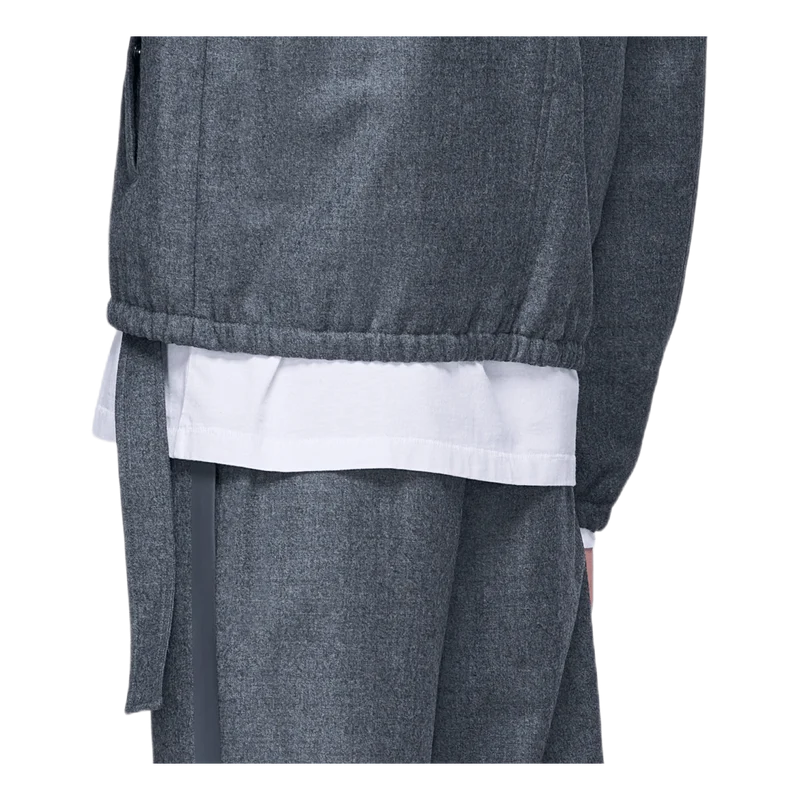 Padded Flannel Bomber Gray