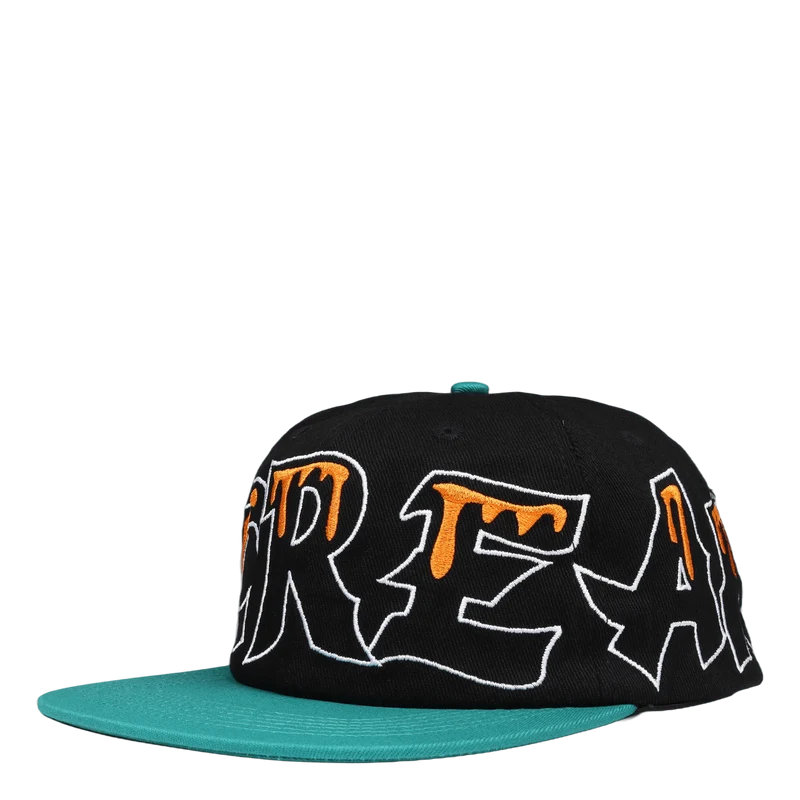 Team Eu 6 Panel Flat Peak Cap Black