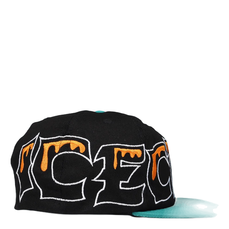 Team Eu 6 Panel Flat Peak Cap Black