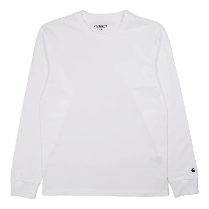 L/s Base T-shirt White / Black