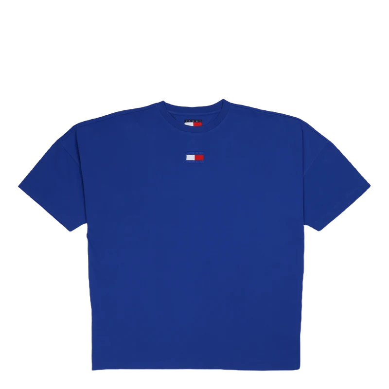 Tjcu Split Hem Flag Tee Cobalt