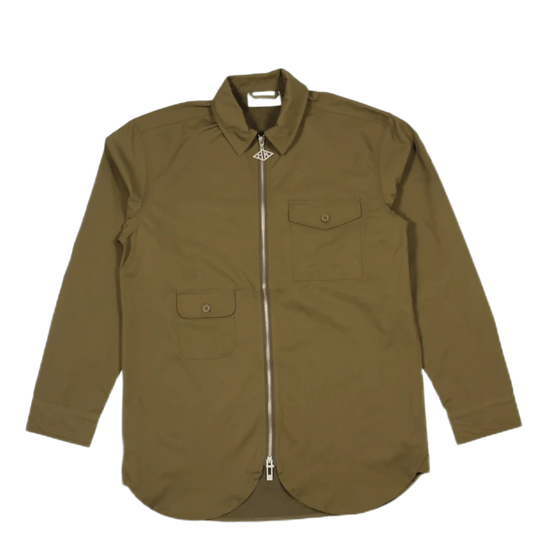 Army Shirt Zip Green
