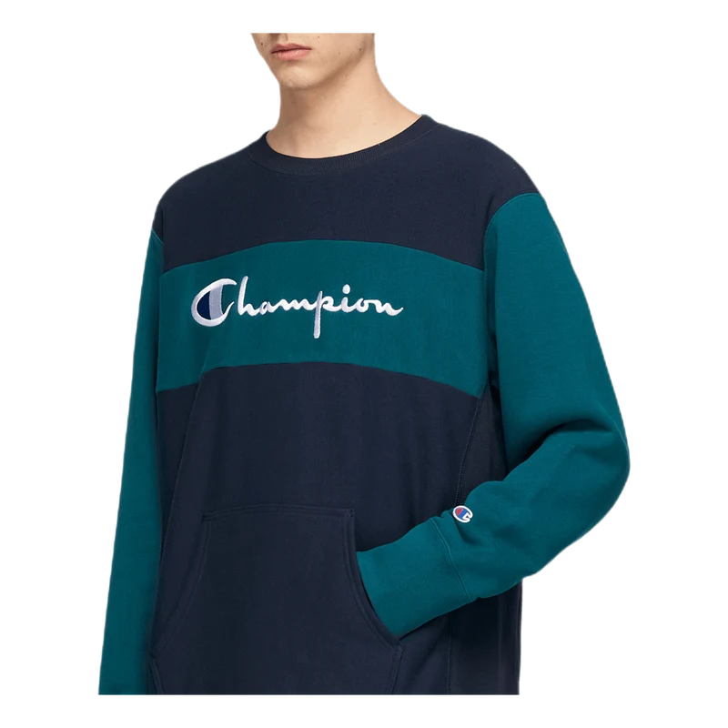 Color Block Crewneck Sweatshir Multi