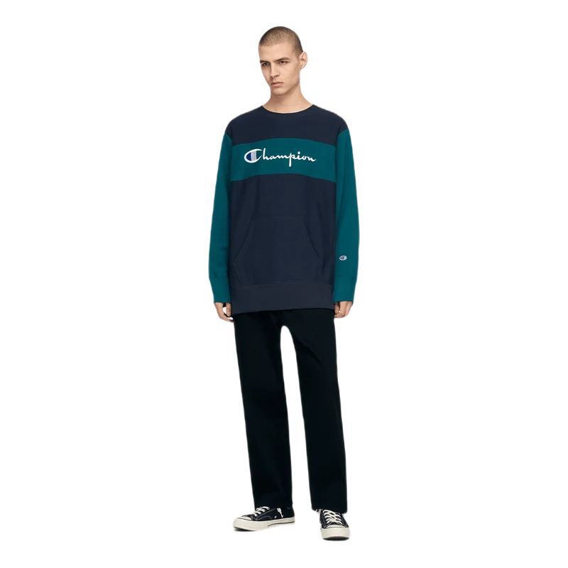 Color Block Crewneck Sweatshir Multi