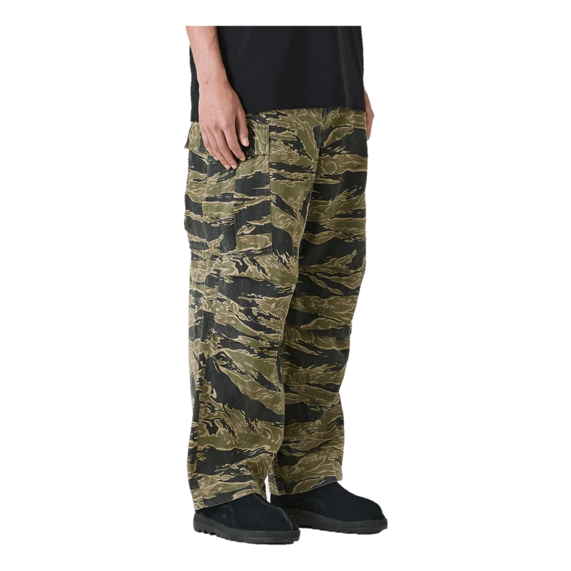 Tigerstripe Loose Cargo Pants Mint Gold