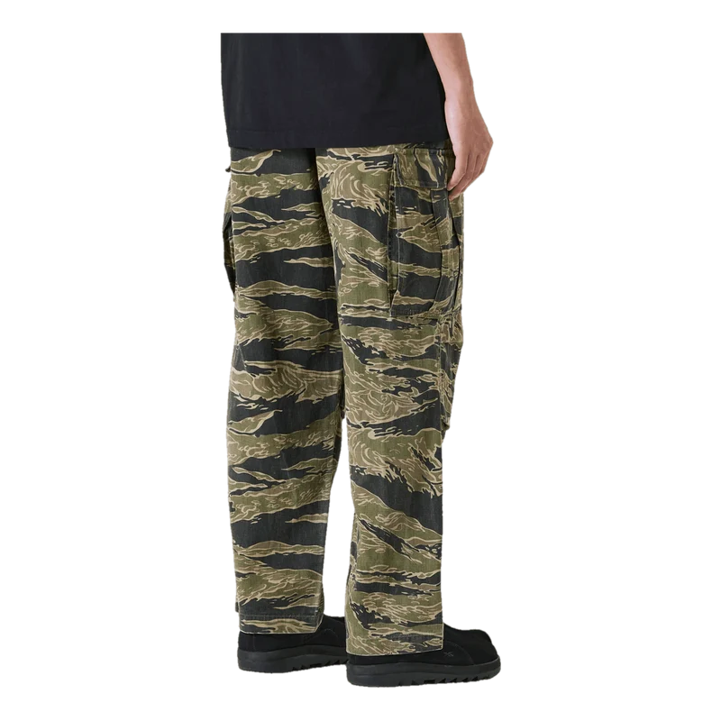 Tigerstripe Loose Cargo Pants Mint Gold