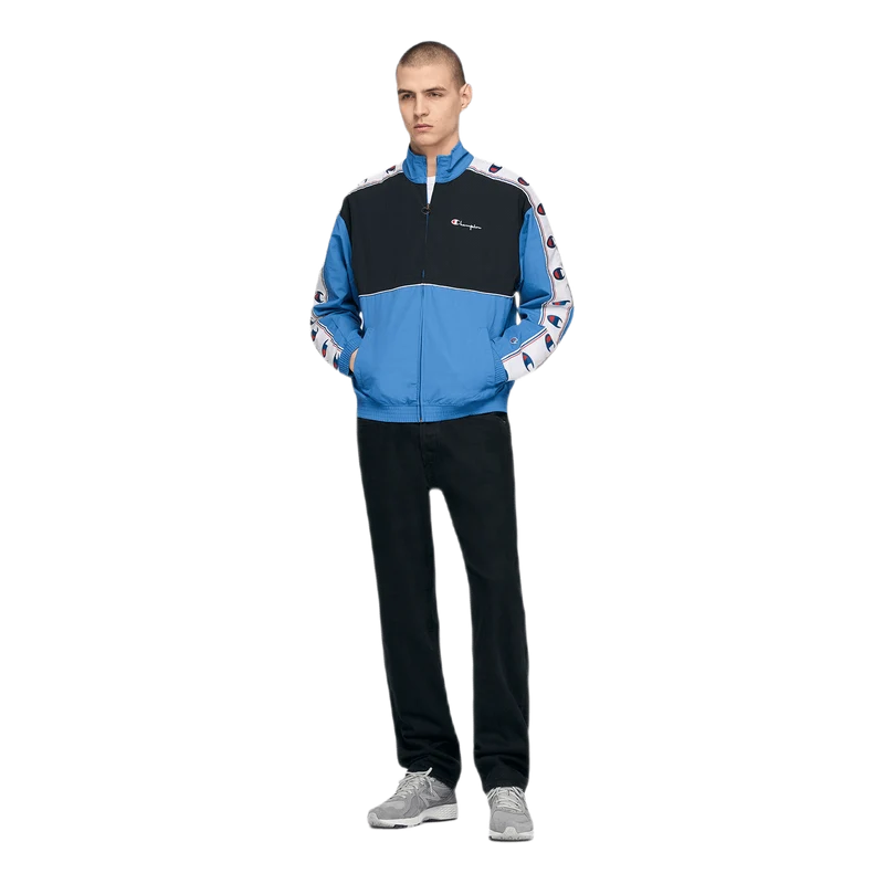 Reverse Weave Full Zip Jacket Blue