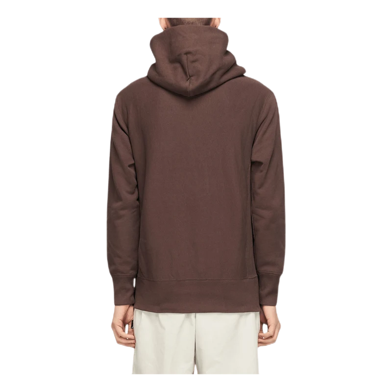 Small Script Hoodie Brown