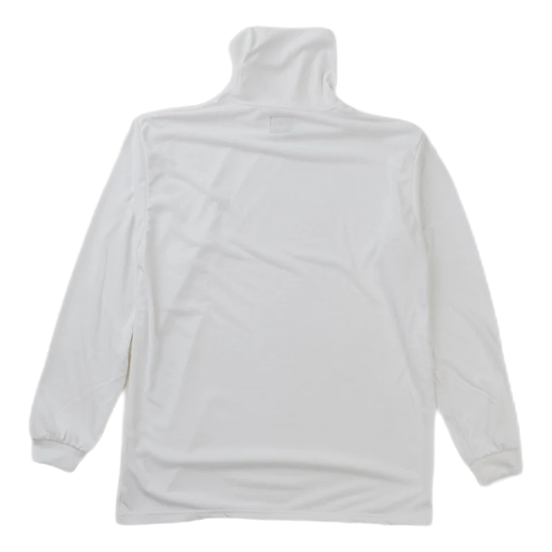 L/s Turtle Neck Tee - Poly Jer White