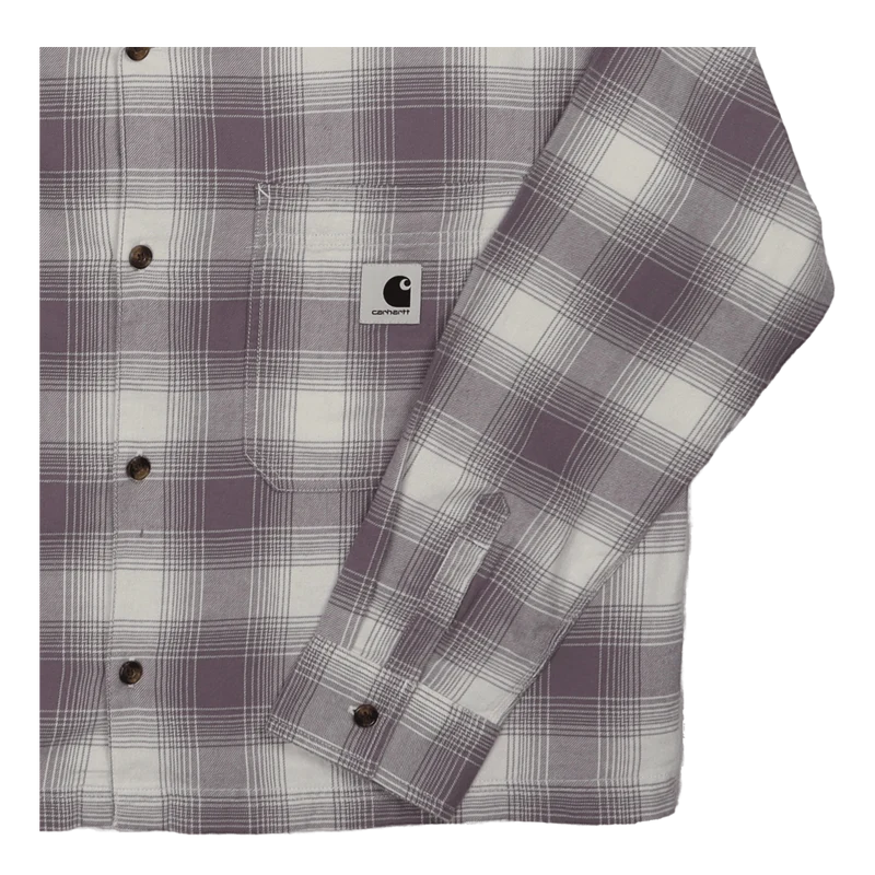 W' L/s Deaver Shirt Deaver Check, Misty Thistle