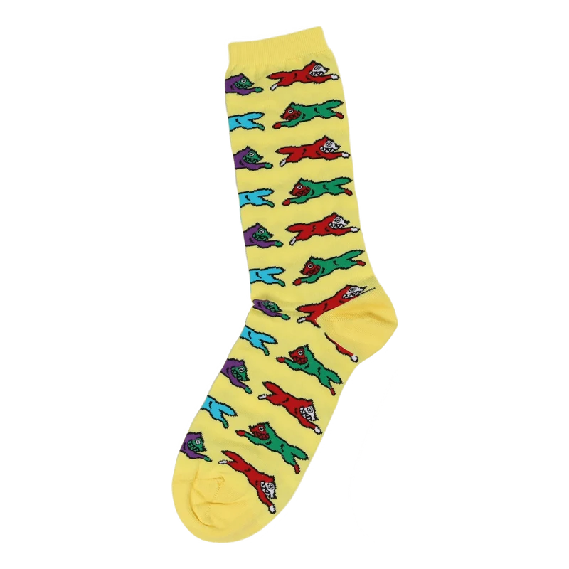 Running Dog Socks Yellow